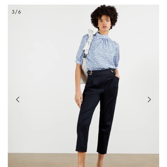 Ted Baker London Pants - New Ted Baker Navy Tapered Trouser With Top Stitch Detail size 3 London (US 8)